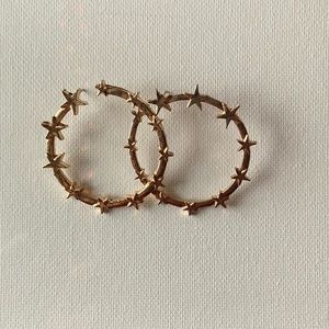 star hoop earrings